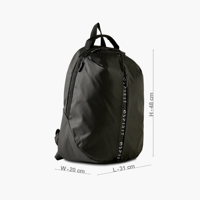 Spirit Black Spirit Logo Print Backpack for Men - Image 2